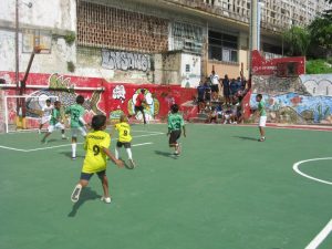 Soccer time after finishing their homework